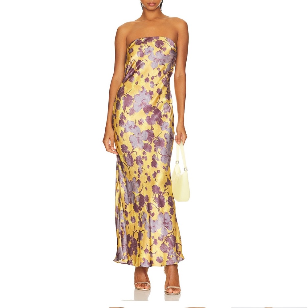 Moondance Purple and Gold/Yellow Simkhai Maxi Dress